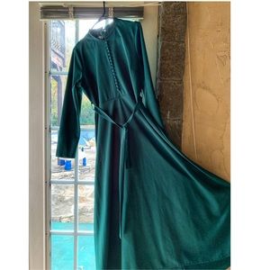 Emerald green maxi dress